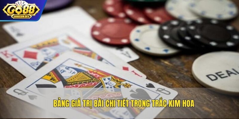 Bảng giá trị bài chi tiết trong Trắc Kim Hoa
