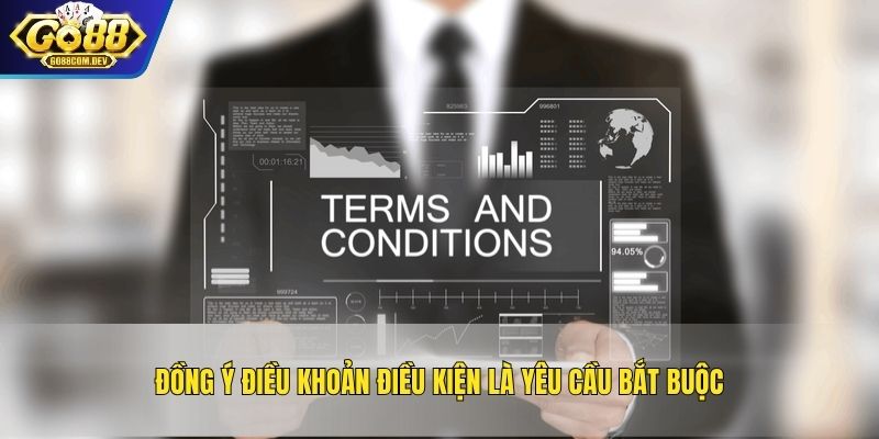 Đồng ý điều khoản điều kiện là yêu cầu bắt buộc