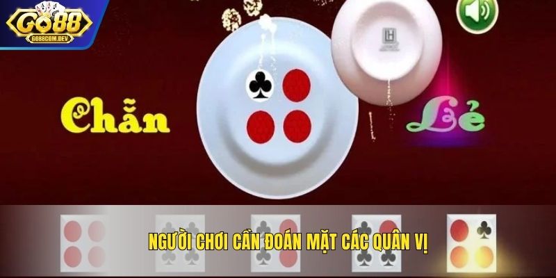 Người chơi cần đoán mặt các quân vị